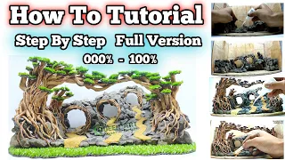 FIRST TUTORIAL VIDEO - How to Make an Aquascape with a Fantasy Forest Theme