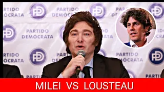Javier Milei vs Martin Lousteau, Le habla y responde en su visita a la provincia de Mendoza 2022