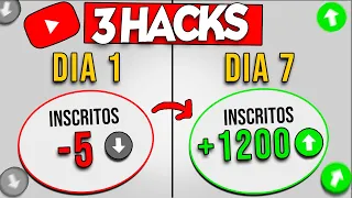 [TESTADO] 3 HACKS para conseguir MUITOS INSCRITOS no youtube RÁPIDO e GRÁTIS