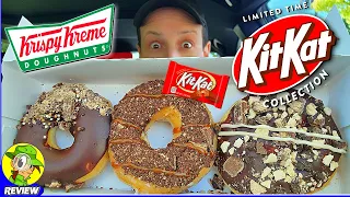 Krispy Kreme® KIT KAT® DOUGHNUTS COLLECTION Review 🍫🍪🍩 ALL 3 FLAVORS! 🤯 Peep THIS Out! 🕵️‍♂️