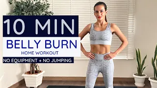 10 Minute Belly Home Workout (No Jumping + No Equipment)