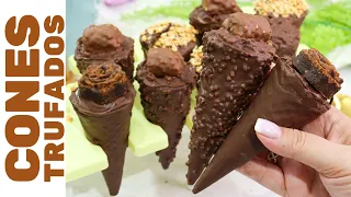 HOW TO MAKE GOURMET TRUFFLED CONES TO SELL AND PROFIT! 3 flavors with just 1 filling!