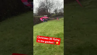 Christmas 3D flying in the garden with Goosky s1😲🌲 #plane #crash #rcplane #airplane #rcheli #drone