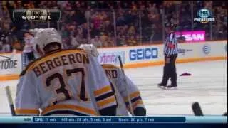 Bruins Fans Toss a Lobster onto the ice after Brad Marchand Goal