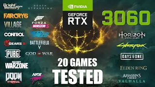 Elden Ring and More RTX 3060 | I5-12400 | 1080p - 1440p - 4K - 20 Games Tested