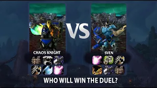 Chaos Knight vs Sven | 1 x 1 | 25 lvl | full slots | who will beat?