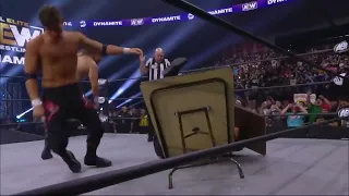 Powerbomb through the table just makes Sting angrier!