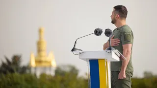 Президент узяв участь в урочистому заході з нагоди Дня Державного прапора України.