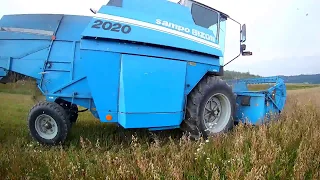 Żniwa owsa 2018 / Bizon Sampo 2020 & Landini 7550