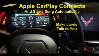 Does Your Car Start Like This part 2? Jarvis Ready C8 Corvette Stingray Z51 Apple Car Play Shortcuts