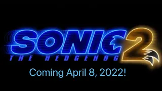 Sonic The Hedgehog 2 Movie out on April 8, 2022!