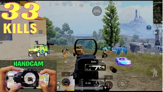 33KILLS😱KING OF 4 FINGERS HANDCAM | Solo Vs SQUAD🔥| Redmi Note 8 Pro Pubg Test | Pubg Mobile İndia|#