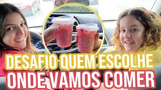 PEDRA PAPEL E TESOURA- QUEM GANHAR ESCOLHE AONDE COMER