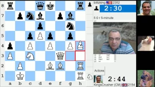 LIVE Blitz #3614 (Speed) Chess Game:  White vs blitzking in Queen's pawn