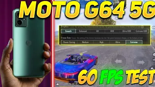 MOTO G64 5G BGMI 60 FPS TEST ❄️ | MOTO G64 5G PUBG 60 FPS TEST | MOTO G64 5G PUBG BGMI TEST