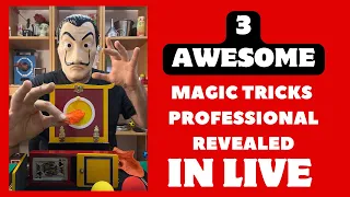 WOW ! 3 AWESOME MAGIC TRICKS PROFESSIONAL REVEALED IN LIVE