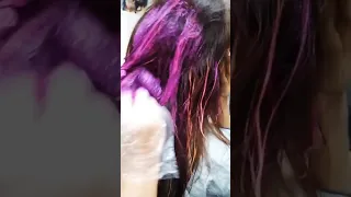 pink balyage by saffron salon and ❤️✨#shorts #viral #shorts #youtubeshorts #shortvideo #safron_salon