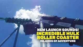 NEW Incredible Hulk Coaster launching sounds at Islands of Adventure in Universal Orlando