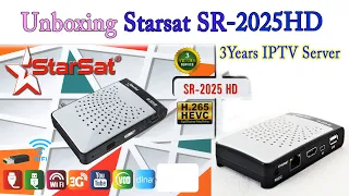 Starsat SR 2025HD 3 Year IPTV Server Full Unboxing