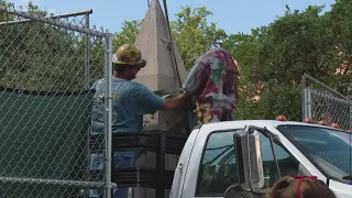 Portsmouth Confederate monument being taken down