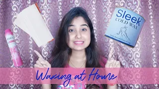 How to do Waxing at Home || Sleek cold wax || Affordable waxing || easy waxing at your own || Simika