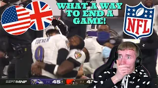 (BRITISH REACTION) YeaJord Reacts To Ravens vs Browns INSANE Final Minutes & Ending l NFL Week 14