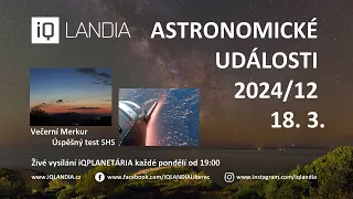 Astronomické události 2024/12 (+Merkur na večerní obloze)