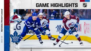 Avalanche @ Maple Leafs 3/15 | NHL Highlights 2023