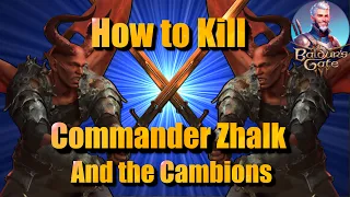 Baldurs Gate 3 Tactician: How to Kill Commander Zhalk and the Cambions