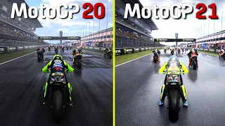 MotoGP 20 vs MotoGP 21 PS5 Graphics Comparison