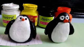 Penguin art with clay l how to make penguin with clay 2020 l kids fun with clay l