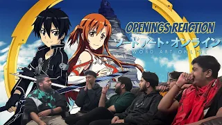 BEST OPENINGS?!? | Reacting To Sword Art Online Openings | TMC