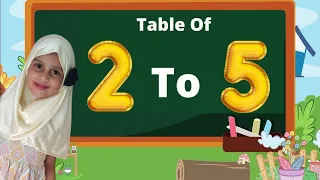 table  2 to 5 | Table Without Music    #table2to5