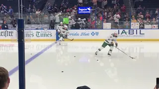 Wild warmup entry at Amalie Arena 3/7/19