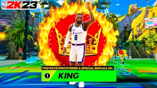 A MAXED Replica the "KING" build DESTROYS park players on NBA 2K23!