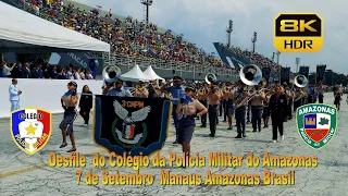Bicentenário #7desetembro: DESFILE CMPM - COLÉGIO DA POLICIA MILITAR DO AMAZONA MANAUS