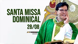 SANTA MISSA DOMINICAL 8H | PADRE REGINALDO MANZOTTI | 28/08/2022