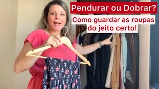 Como guardar as roupas do jeito certo, sem marcar nem deformar o tecido