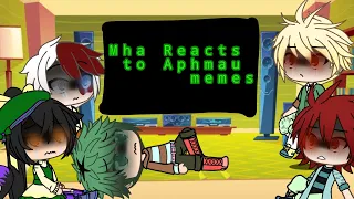 Mha reacts To aphmau memes|Bnha/Mha|Reaction|Read description for original video makers|