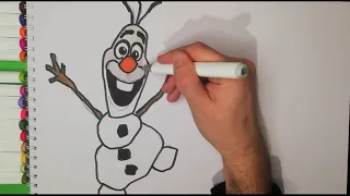 А Давай нарисуем Олафа из Холодного Сердца!)/And let's draw Olaf from a Cold Heart!)