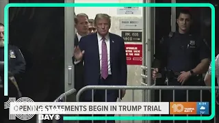 Opening statements begin in Donald Trump's hush money trial