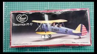 Lindberg Stearman PT-17 1/48 Scale Model