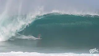 SECOND REEF Showing at PIPELINE (RAW FOOTAGE)