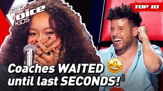 LAST SECOND CHAIR TURNS on The Voice Kids 2022! 😍 | Top 10