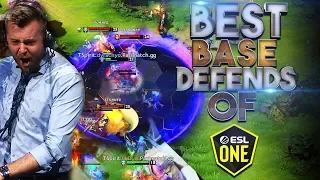 BEST & MOST EPIC BASE DEFENDS OF ESL Los Angeles 2020 - Dota 2