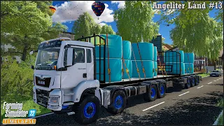 Hauling & Selling Silage Bales. Rolling Grass Fields. Spreading Lime🔹#AngeliterLand Ep.13🔹#FS22🔹4K