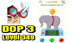 dop 3 help the elephant take off level 349 solution - dop 3 level 349 solution