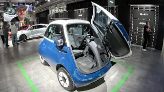 Microlino pioneer M-ero full electric mini car all new model e-car walkaround and interior K653