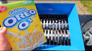 Shredding Golden Oreo's Cerial : Crushing Crunchy & Soft Things!