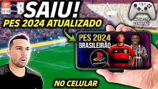 INCRÍVEL! SAIU PES 2024 ATUALIZADO OFFLINE,COMPLETO COM MASTER LIGA E RUMO AO ESTRELATO NO CELULAR